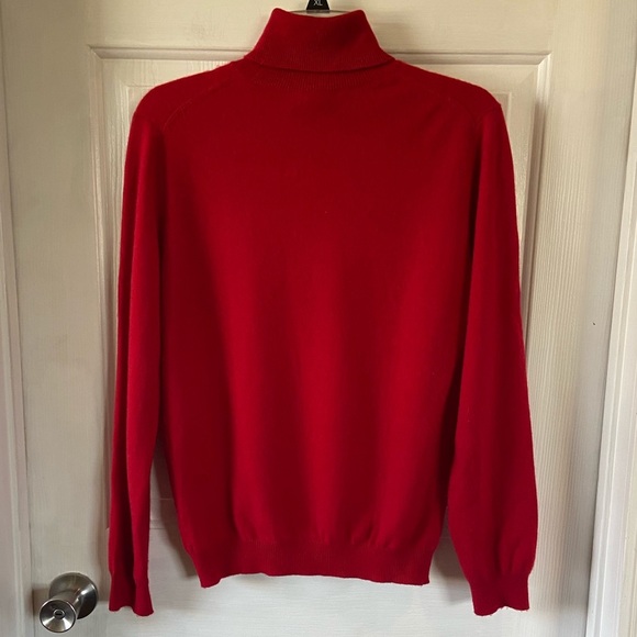 McDuff Finest Cashmere Red Turtleneck Size Small - Picture 4 of 4